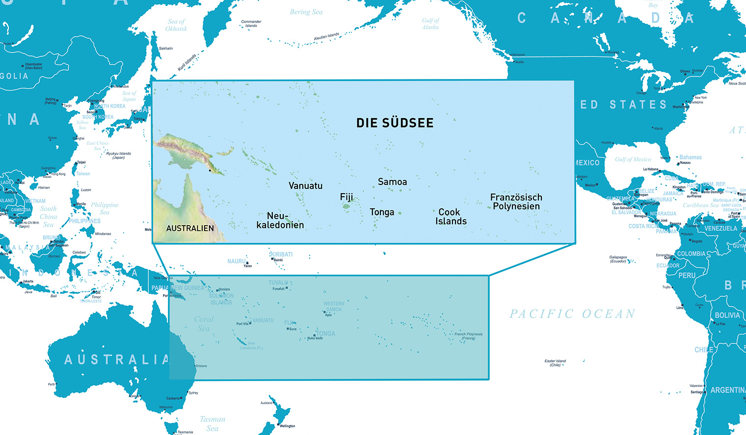 Südsee Reisen | Ferien auf den Inseln im Südpazifik